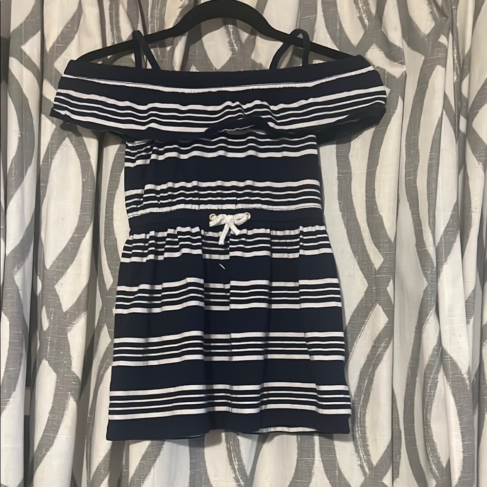 Like new Nautica Navy and White Striped Kids Dress
